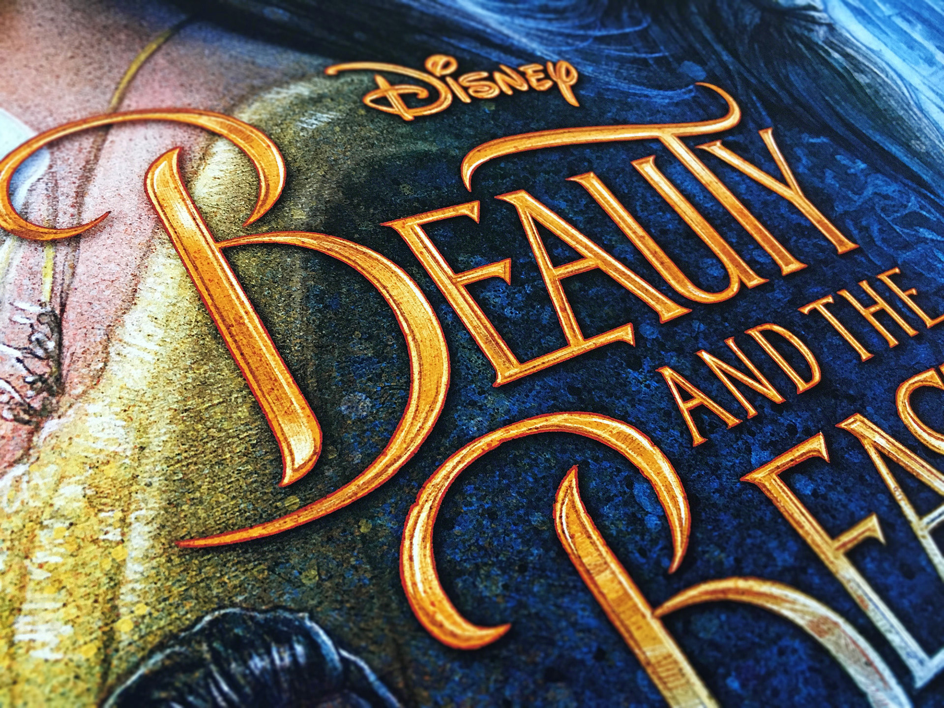 Beauty and the Beast Poster Close-up by Kyle Lambert