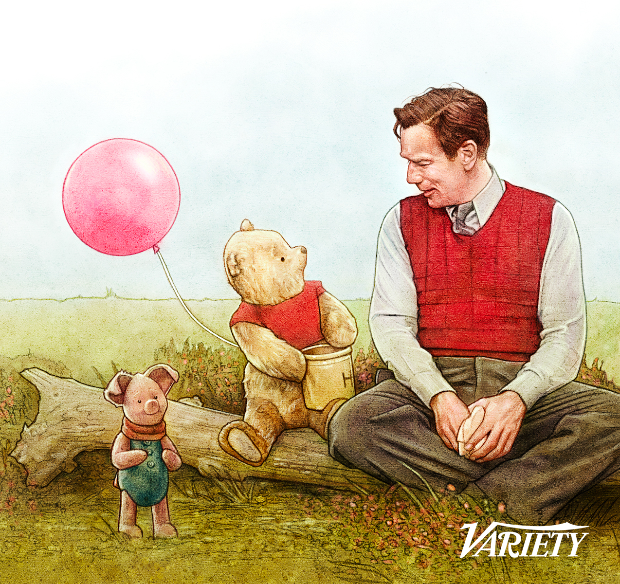 Christopher Robin Art Close-up by Kyle Lambert