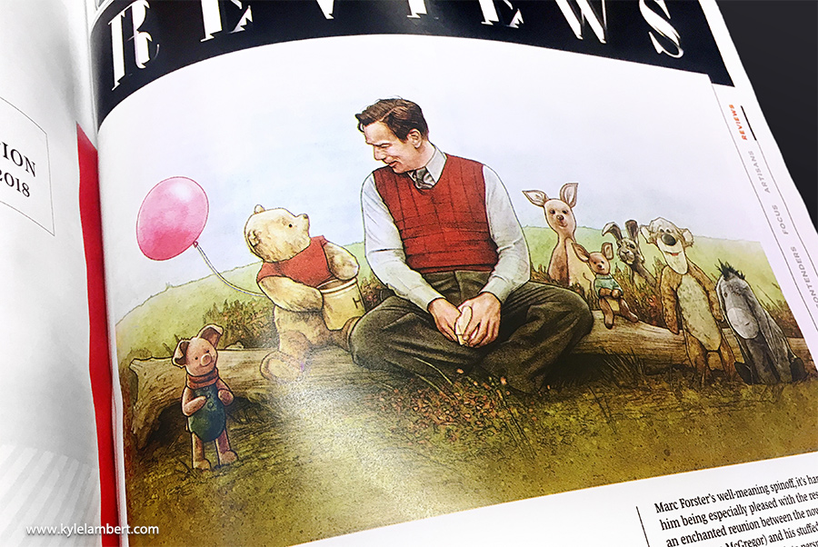 Christopher Robin Variety Magazine Art by Kyle Lambert