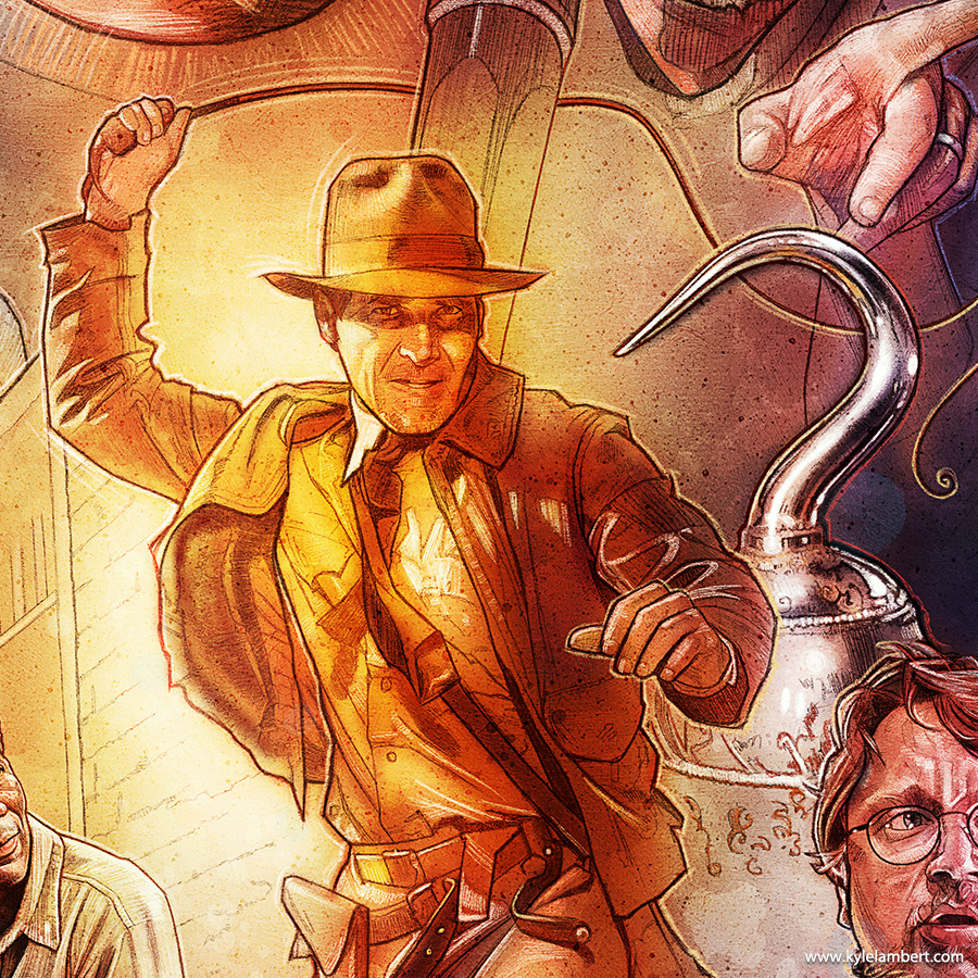 Drew Struzan - Harrison Ford - Indiana Jones