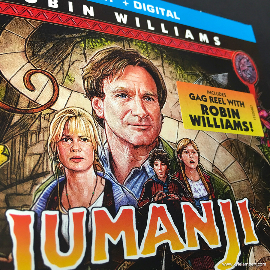 Jumanji - Blu-ray Cover Closeup by Kyle Lambert