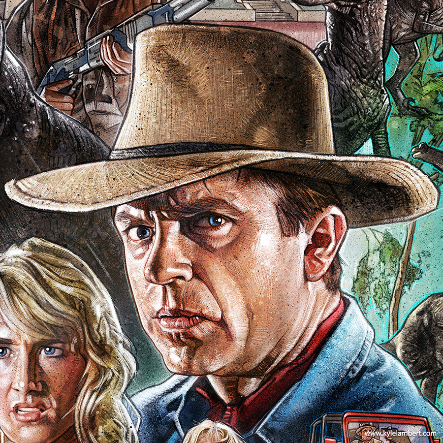 Jurassic Park Poster - Sam Neill as Alan Grant