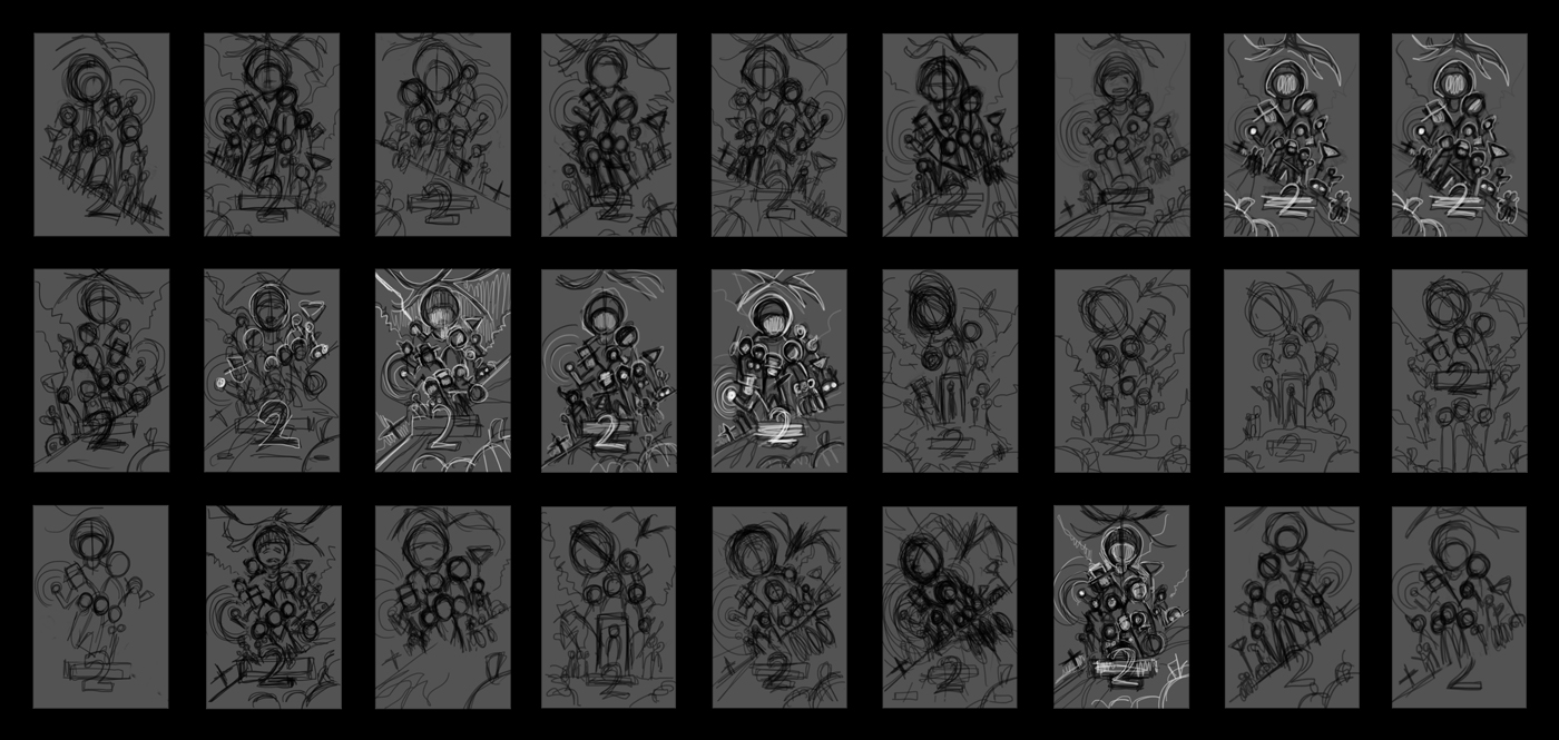 Kyle Lambert Process - Thumbnails