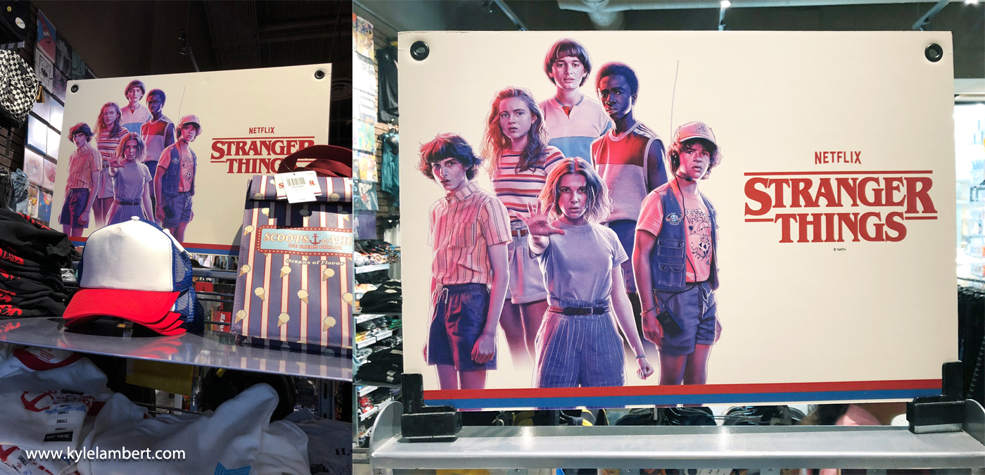 Stranger Things - Merchandise & Packaging Art - Hot Topic In-Store Display