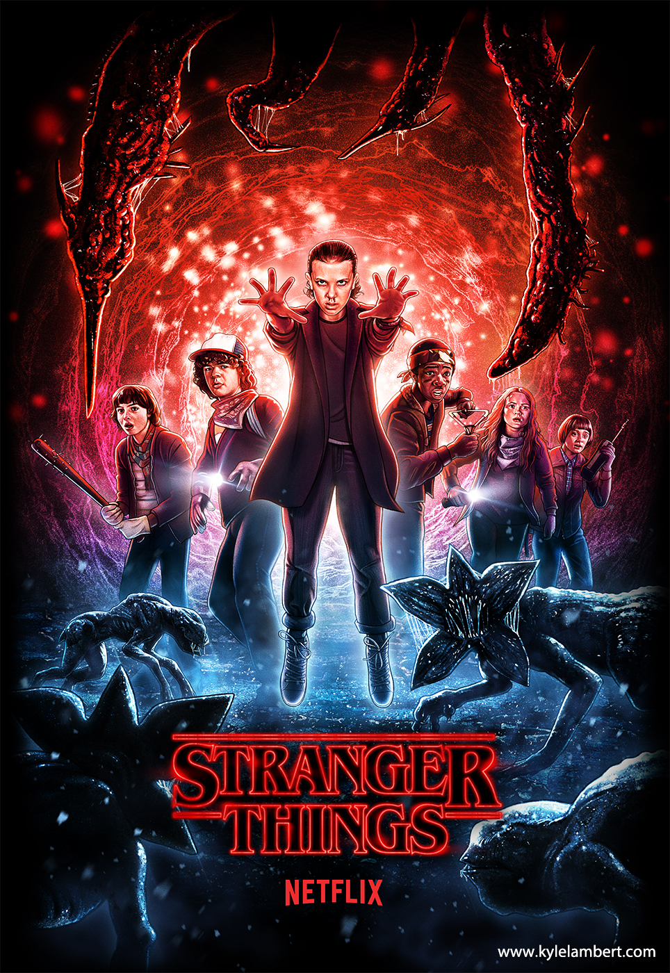Stranger Things - Universal Studios Halloween Horror Nights Key Art 2019 by Kyle Lambert