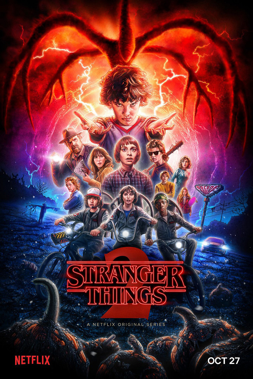 Stranger Things 2 - Illustrated Poster