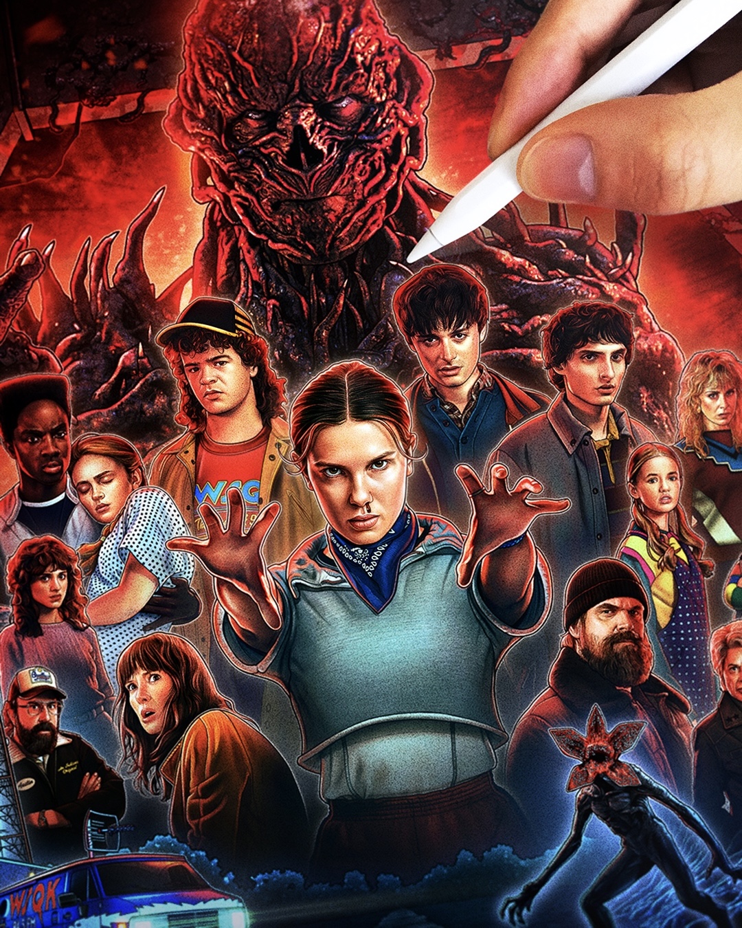 Stranger Things 5 - Illustation Process