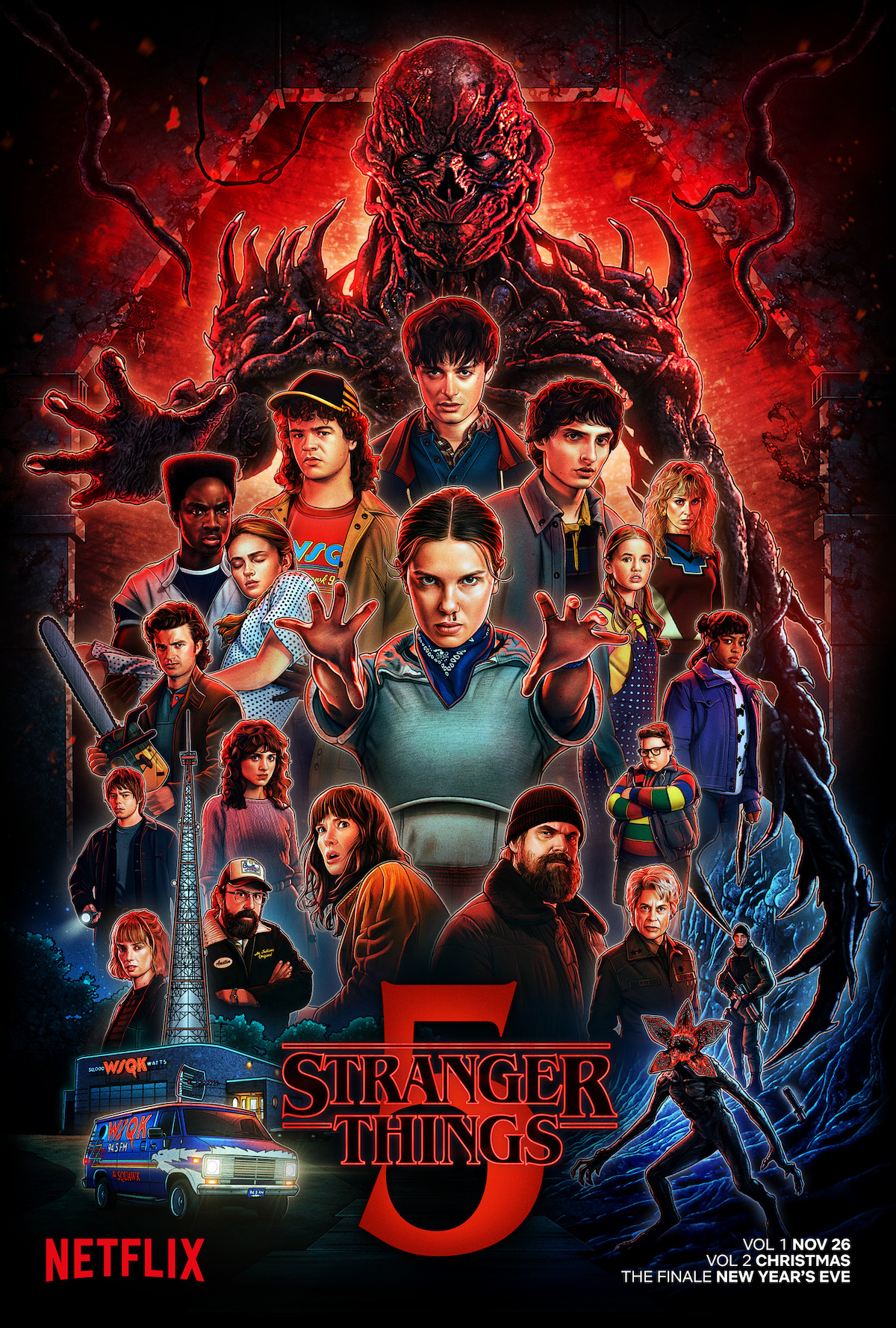 Stranger Things 5 - Illustrated Poster