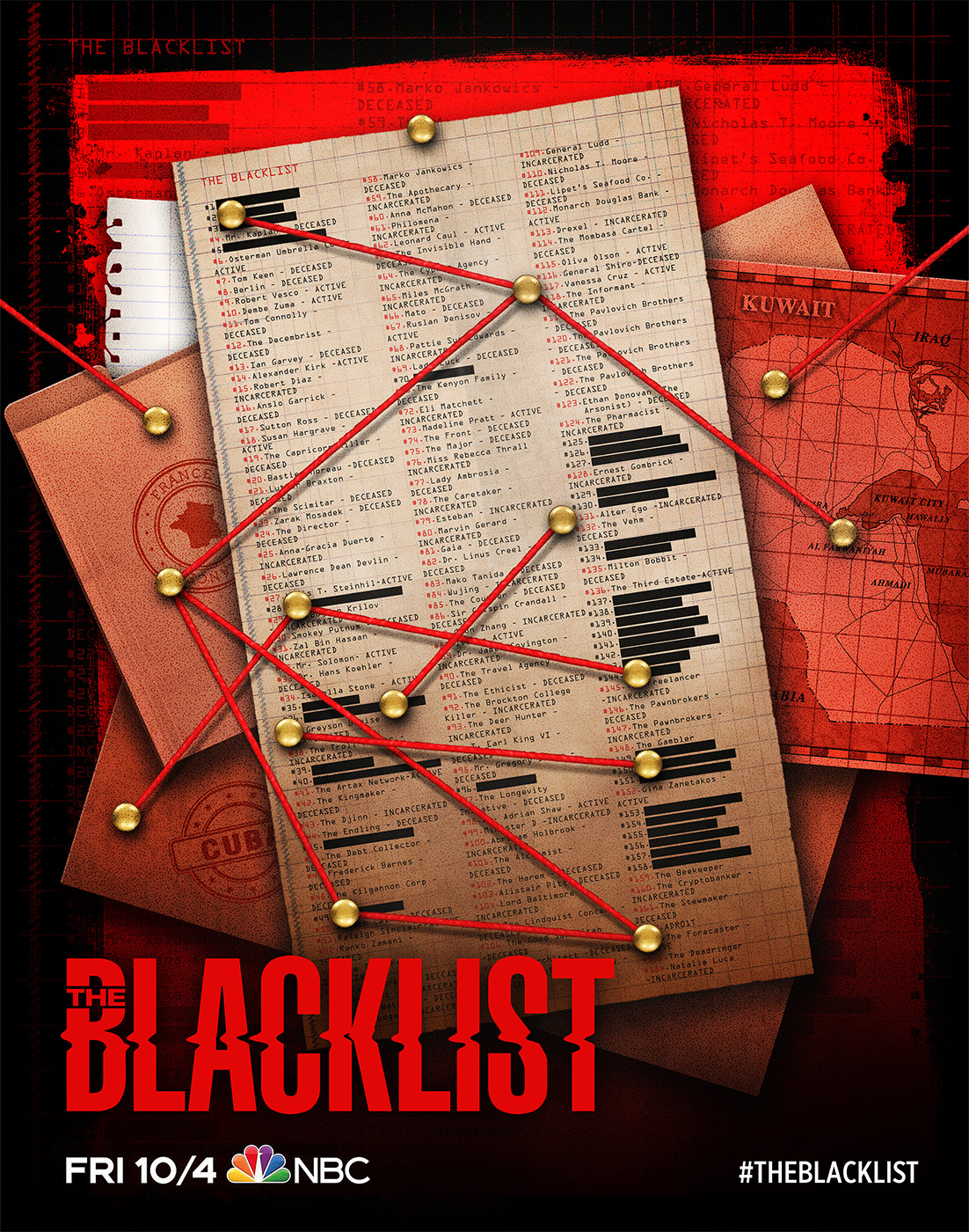 The Blacklist Season 7 Poster - Clues by Kyle Lambert