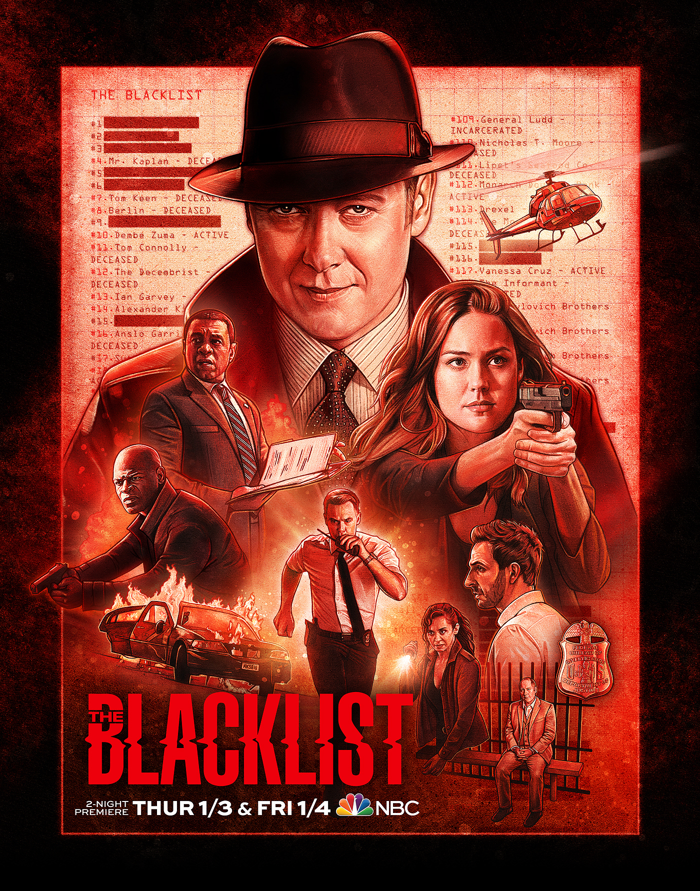 Kyle Lambert The Blacklist Season 6 Poster