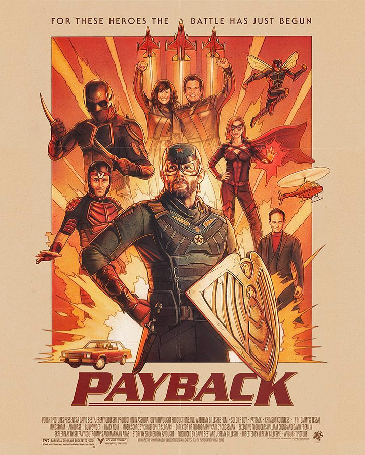 Payback - The Boys - Illustrated Poster by Kyle Lambert