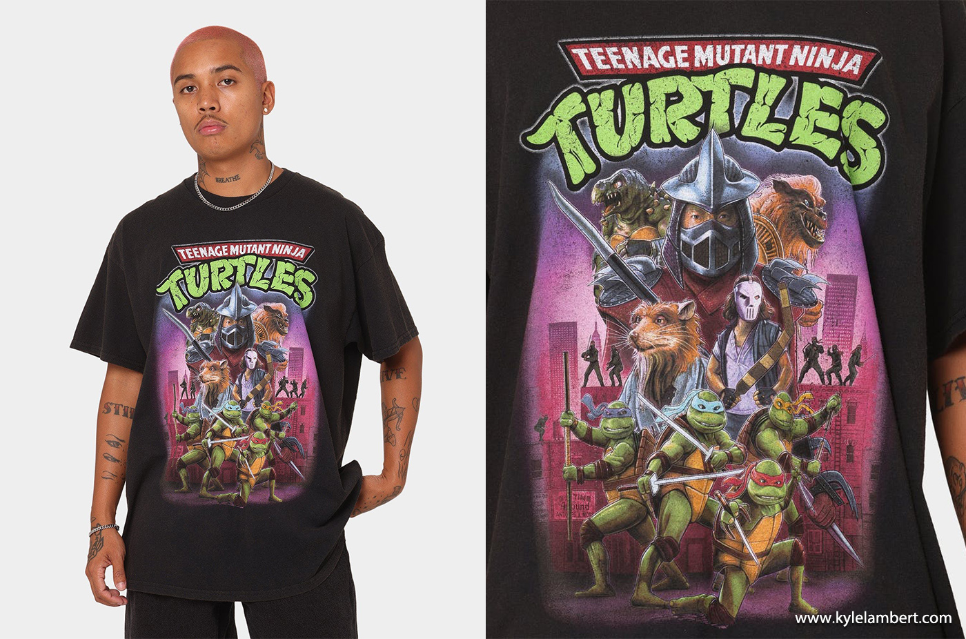 TMNT Movie Poster T-Shirt by Kyle Lambert