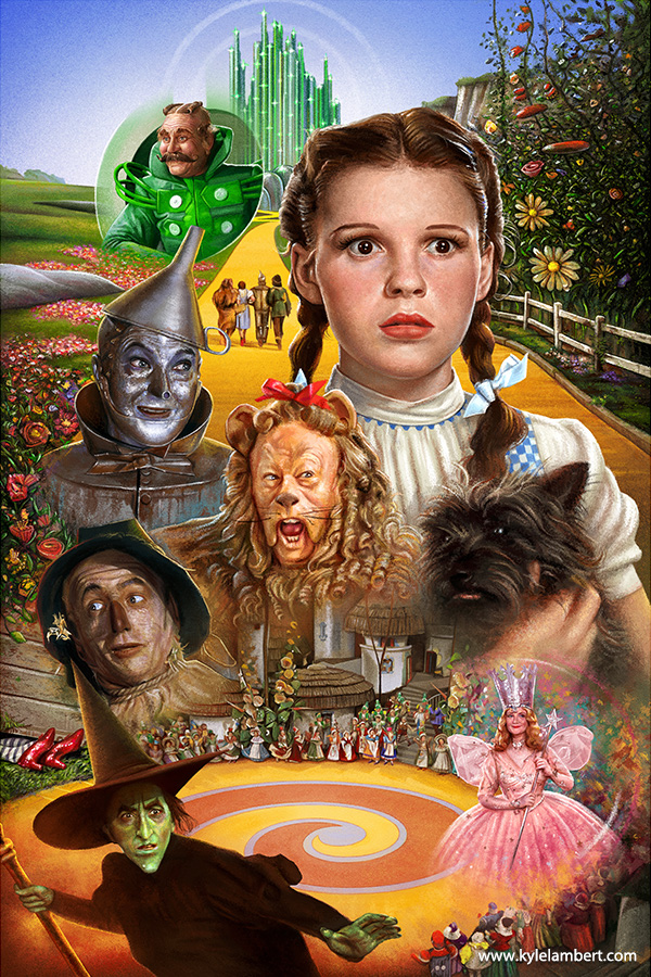 The Wizard of Oz - Painted Movie Poster